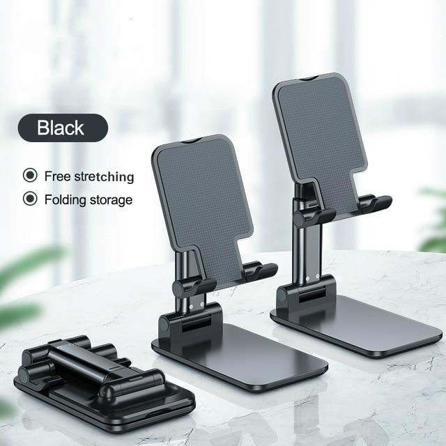 Universal Foldable Phone Stand Support Desk Mobile Phone for IPhone IPad Adjustable Metal Desktop Tablet Holder