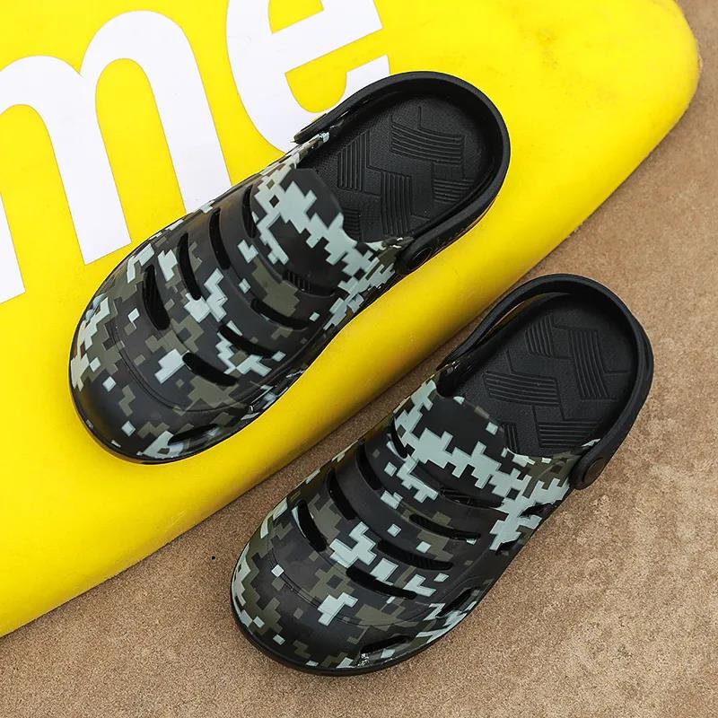 Couples Unisex Camouflage Hole Shoes Beach Slippers Sandals Outdoor Casual Shoes