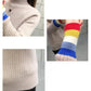Loose Half High Neck Knitted Bottoming Shirt Thick Warmth Fashion Slim Slim Sexy Female Top