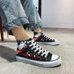 Canvas men's shoes net red Korean version of the trend of wild hip-hop tide brand high-top sneakers