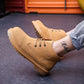 Men Boots Anti-Skidding Leather Shoes Men Autumn Winter Men Shoes Short Snow Boots Durable Outsole