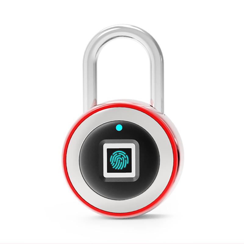 Fingerprint Padlock Intelligent Lock Dormitory Locker Warehouse Door Security Lock Outdoor Remote Authorization Password Padlock