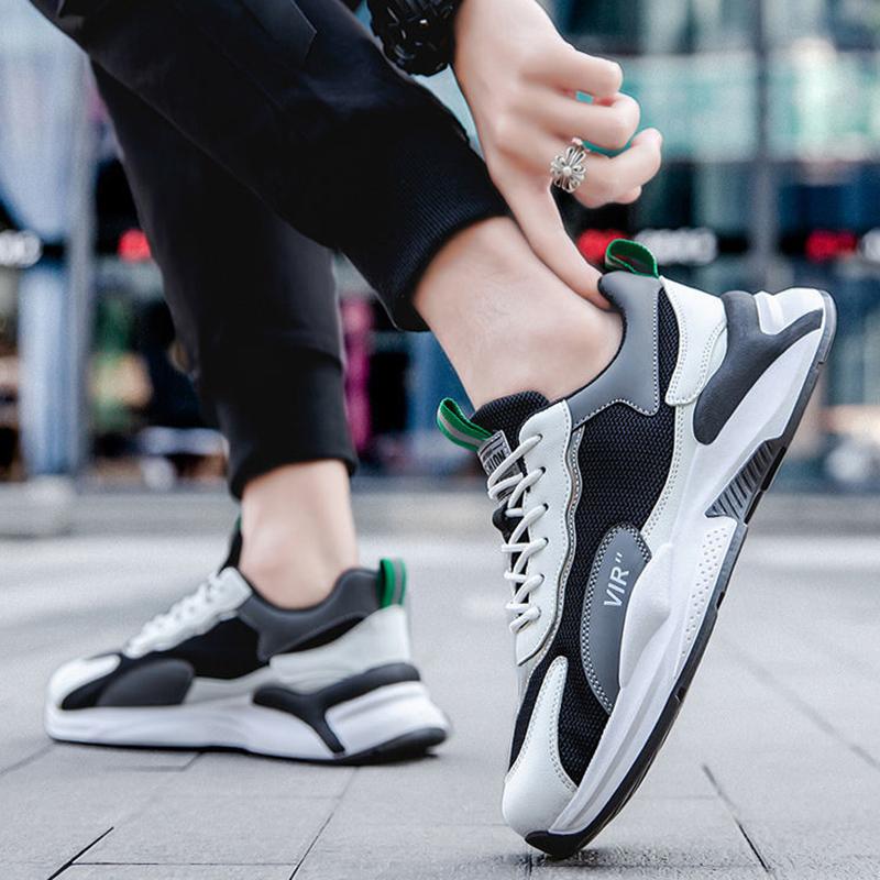 Fall Trend Men's Shoes Breathable Mesh Sneakers All-match Non-slip Men's Casual Old Fashion Shoes