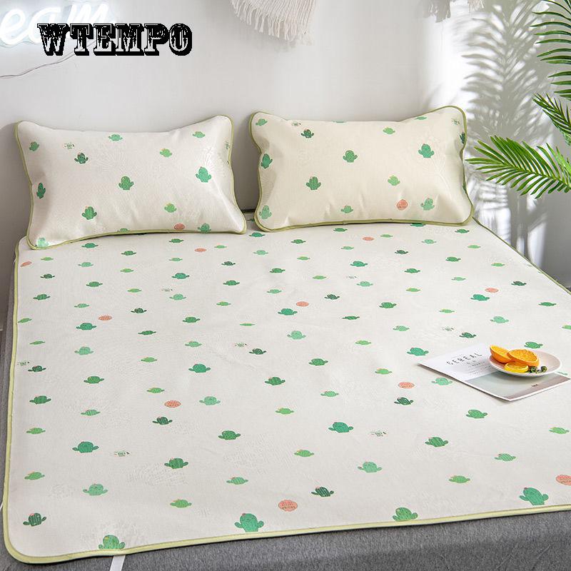 WTEMPO Student Dormitory Air-conditioned Seats Soft Mat Mat Ice Silk Seats 2/3pcs Washable Summer