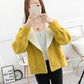Autumn and Winter Knitted Cardigan Loose Lapel Long-sleeved Sweater Korean Fashion Thick Coat