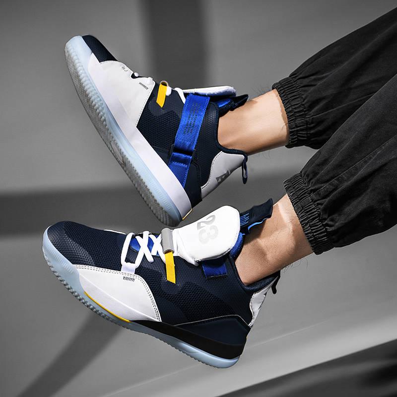 Basketball shoes men cushion basketball shoes light Color matching Men's outdoor sports shoes