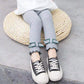 Girls' Leggings Spring and Autumn All-match Outer Wear Trousers Casual Pants Solid Color Slim Stretch Pants Foot Pants
