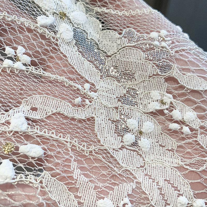 Pearl Trim Lace Cardigan Women Sun Protection Summer Short Solid Color Thin Shawl 1 PCS Elegant Cardigan
