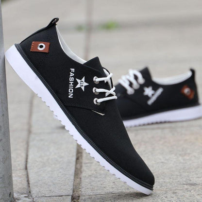 Men's Fashion Autumn Casual Canvas Sneaker Ultralight Flattie Increase Shoes