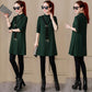 Thin Mid-length Blouse Long-sleeved Solid Color Half Turtleneck T-shirt Slim Round Neck Bottoming Shirt Women