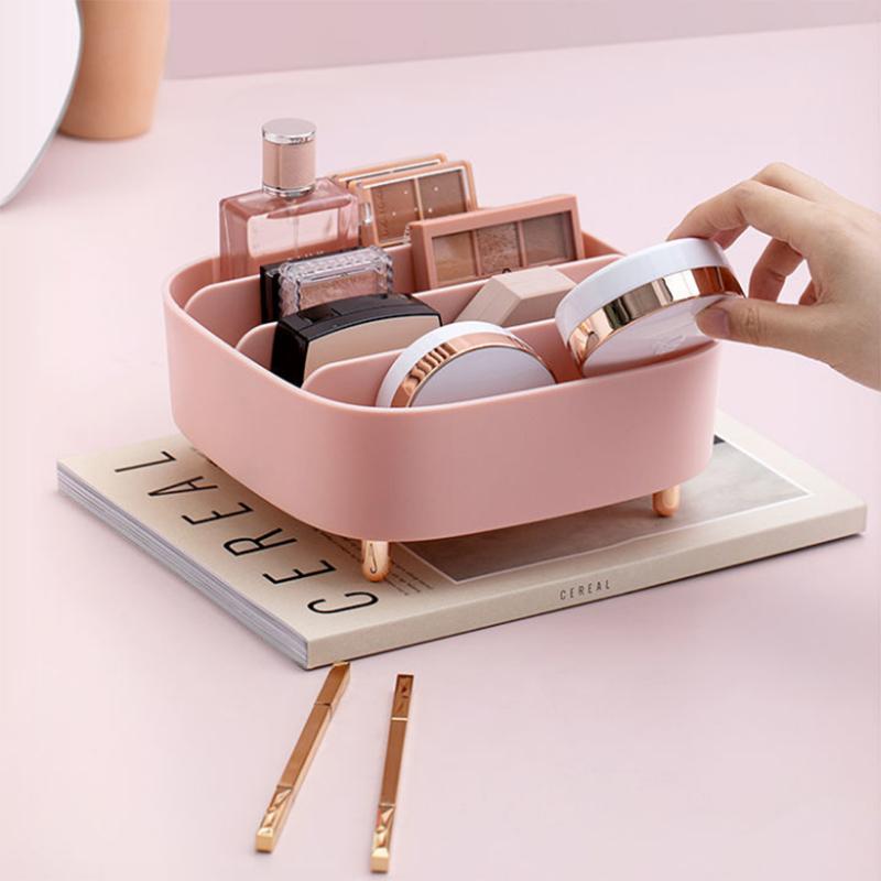 Desktop Cosmetic Storage Box Net Red Lip Glaze Box Multi-cell Eye Shadow Storage Rack Makeup Lipstick Finishing Box