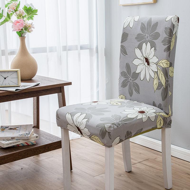 Printed Modern Chair Cover Spandex Stretch Elastic Chair Covers Seat Cover for Dining Room Hotel Wedding Banquet Cover