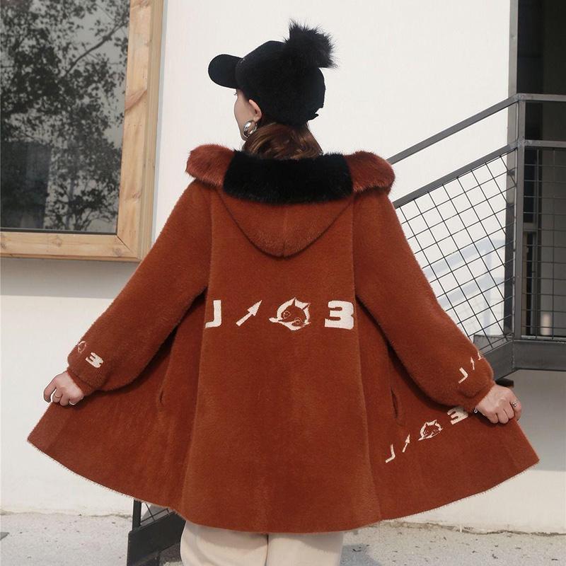 Autumn and Winter Korean Version of Loose Cardigan Thick Long-sleeved Coat Non-shedding Mid-length Sweater