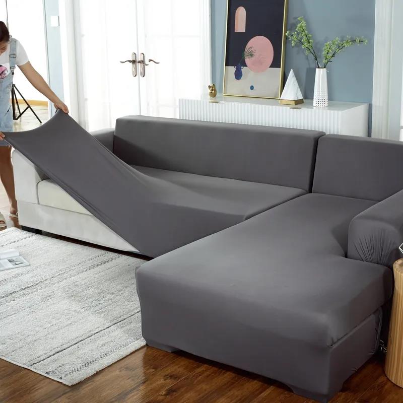Four Seasons Universal Solid Color Stretch All-Inclusive Universal Cover Sofa Cover