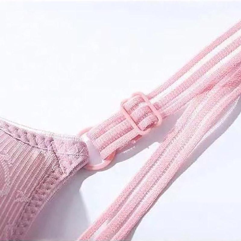 Thin Sexy Simple Jacquard No Steel Rings Gathering Receiving Breasts Anti-sagging Women's Underwear Bra