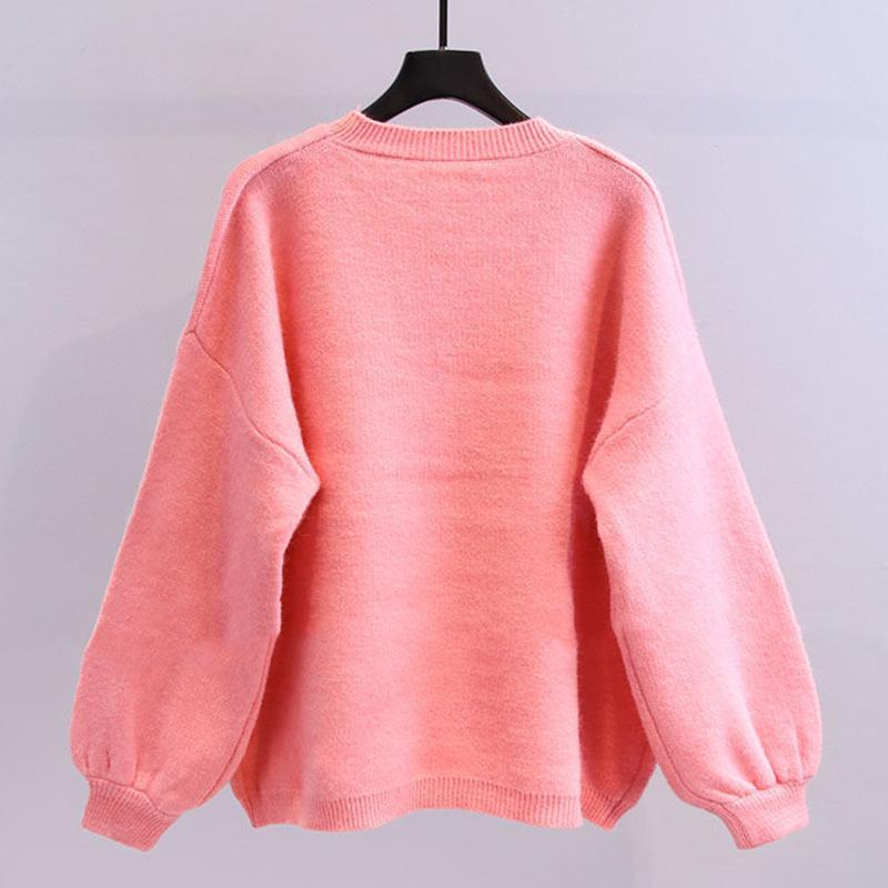 Women's Knitted Thicken Pullovers Sweater Autumn Winter Oversize Sweater Women Long Sleeve Casual Solid Sweaters Female