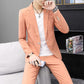 Men's Slim Fit Suits Teenagers Handsome Fashion Suits Casual Trend Suits