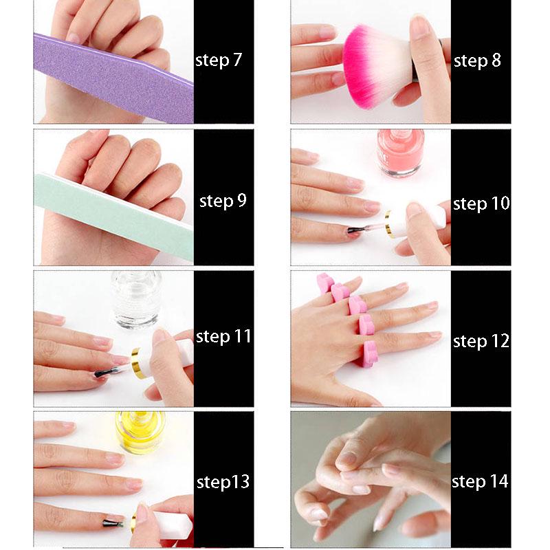 Nail Art set Manicure set Cuticle Pusher Polishing nail care tool set nail remover Beginner nail Set