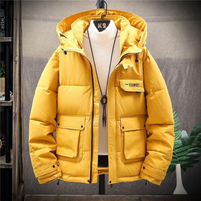 Winter Men's Cotton Workwear Jacket Trend Casual Wild Thickening Warm Top Jacket
