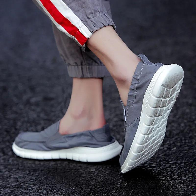 Old Beijing Cloth Shoes Men's Spring Breathable Slip-on Shoes Work Shoes Casual Shoes Skate Shoes Comfortable Sneakers Dad Shoes
