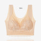 Sexy Lace Seamless Vest-style Underwear Gather Side Sleep No Steel Ring Large Size Bra
