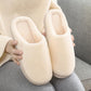 Cotton Slippers for Men and Women with Bag and Winter Home Warm Indoor Non-slip Fur Slippers