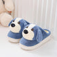 Winter Cartoon Cute Cotton Slippers Home Bag with Warmth Couple with Heel Home Cotton Slippers Soft and Comfortable