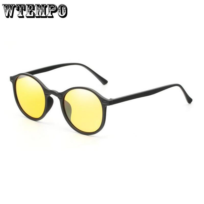 WTEMPO   Sale Men Polarized Night Vision Sunglasses Women Round Square Safety Driving Sun Glasses