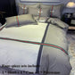 Pure Cotton Four-piece Bedding Striped Gant Simple High-grade Loaded Pillowcase Single Set 1.5 Meters 1.8 Meters Home Bed Set