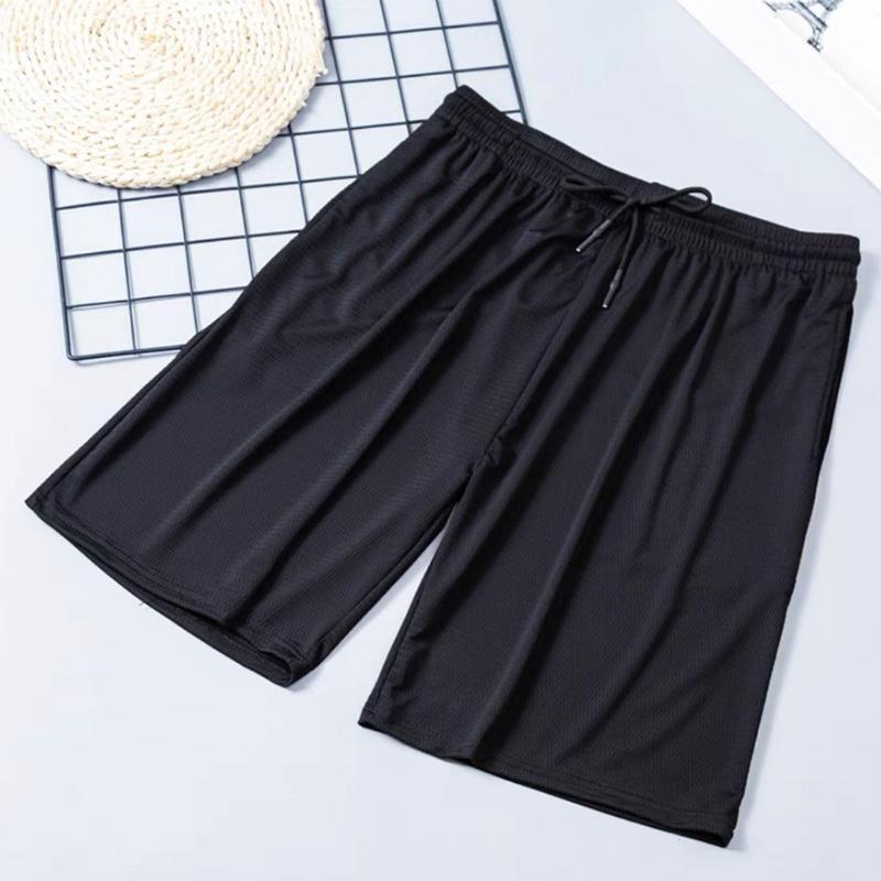 Summer Ice Silk Casual Sports Shorts Men's Ultra-thin Breathable Loose Trend Quick-drying Five-point Sports Pants