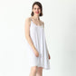 Women's Summer Simple Plus Size Medium Length Loose Sling Vest Solid Color Sleeveless Dress