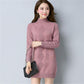 Half Turtleneck Wool Pullover Sweater Loose Mid-length Sweater Women Long Sleeve Bottoming Sweater