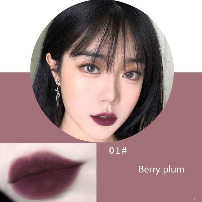 Matte velvet lipstick student cute retro cherries alternative color long lasting lipstick