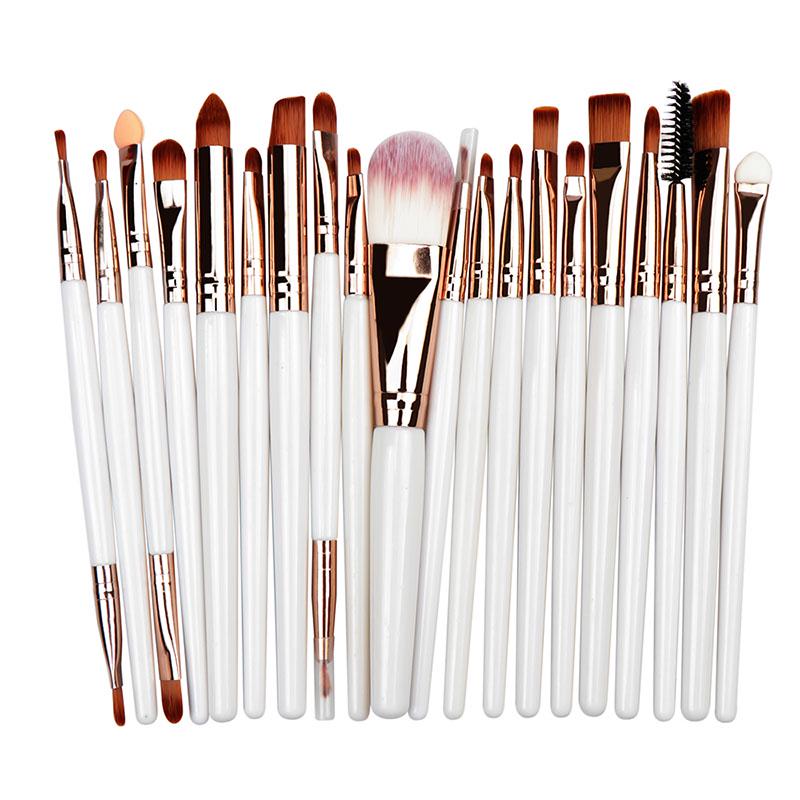 7/20 Pcs Women Fashion Soft Makeup Brush Set Tools Make-up Toiletry Kit Make Up Brush Set
