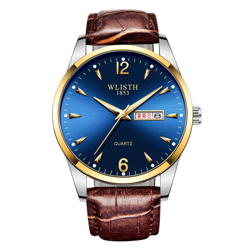 Business Casual Watch Stainless Steel Couple Quartz Analog Wrist Watch Mens Watches Luxury