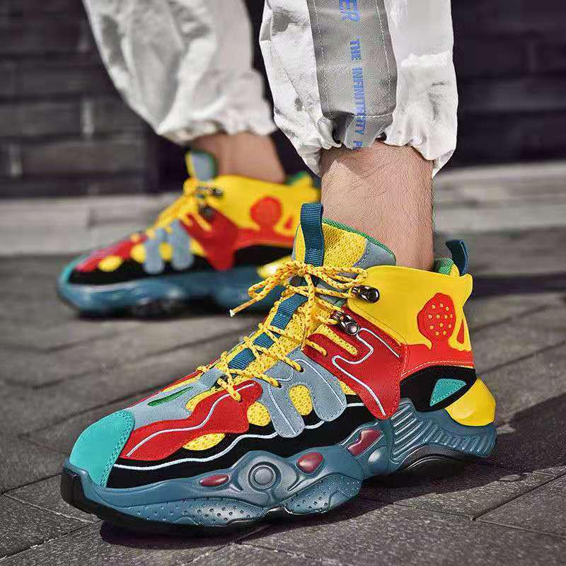 Men's shoes wild high-tops Daddy shoes trend fashion basketball shoes men outdoor running shoes