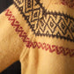 National Style Raglan Sleeve Knit Cardigan Jacquard Sweater Spring and Autumn Retro Lazy Style V-neck Long-sleeved Warm Sweater Jacket