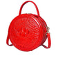 Crocodile Handbags Leather Round Bag Messenger Leather Bag Western Style High-end Small Bag Shoulder Bag Portable Shoulder Bag