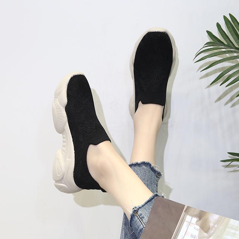 2020 Women Sneakers Fashion Socks Shoes Casual White Sneakers Summer Knitted Vulcanized Shoes Women Trainers Tenis Feminino