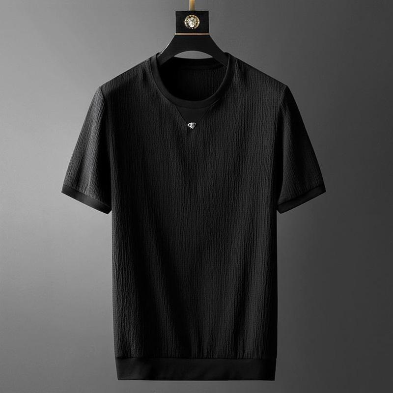 High-end Refreshing Short-sleeved Casual Short-sleeved Men's Summer Quick-drying Thin Ice Silk Sports Suit Men