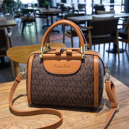 Ladies Bag Elegant One Shoulder Messenger Bag Fashion Large Capacity Handheld Leather Texture Shopping Bag