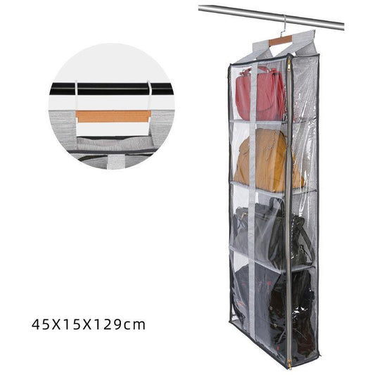 Fully-enclosed Door Bag Storage Hanging Bag Closet Side Bag Finishing Multi-layer Wall-mounted Dust-proof Fabric