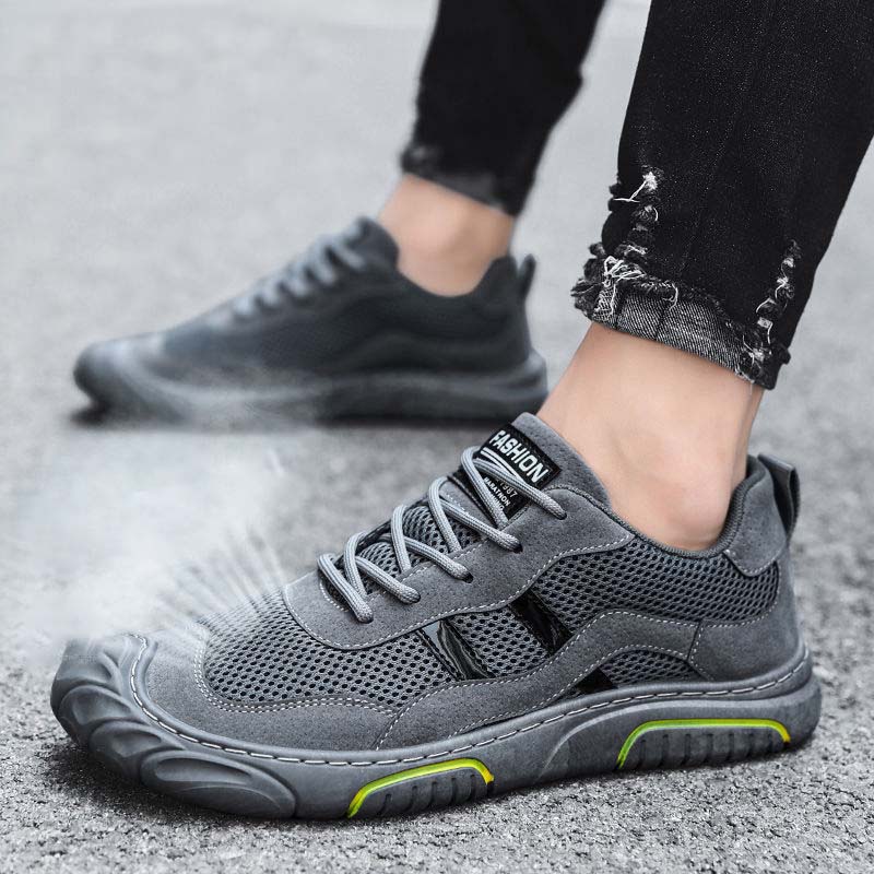 Summer Men's Shoes Breathable Mesh Non-slip Casual Shoes Sports Running Anti-stinking Light Sports Shoes