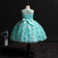 Summer Girls Dress Petal Embroidery Children's Photo Photography Clothing In The Big Children's Tutu Skirt Net Gauze Skirt