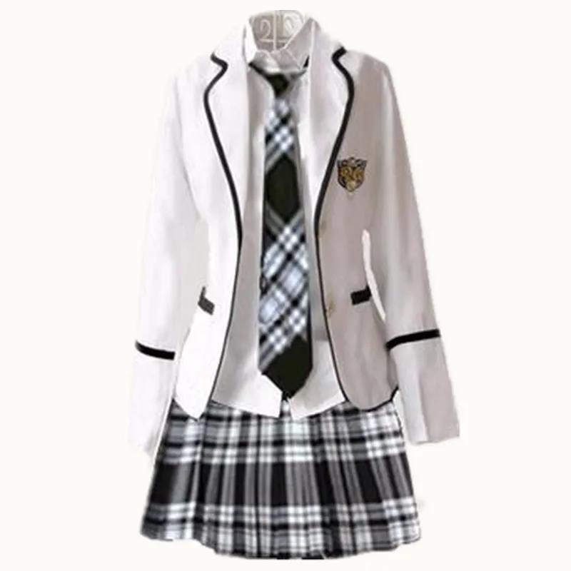Children's School Uniform Clothing and Long Sleeved Chorus of Primary School Students Reading British Student School Uniforms