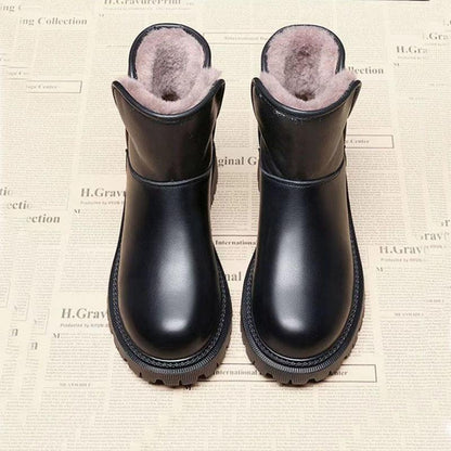Snow Boots Women Winter Short Boots Large Cotton Waterproof Non-slip Thickening Plus Velvet Bread Shoes Cotton Shoes