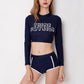 Swimwear Women Plus Size Long Sleeve Swimsuit Separate Women 'S High Waist Shorts Swimming Suit