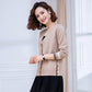 Spring and Autumn Style Shawl Solid Color Versatile Sweater Button Knit Sweater V-neck Gentle Warmth Trend