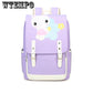 Primary school bag girl canvas backpack cute rabbit printing Korean campus backpack