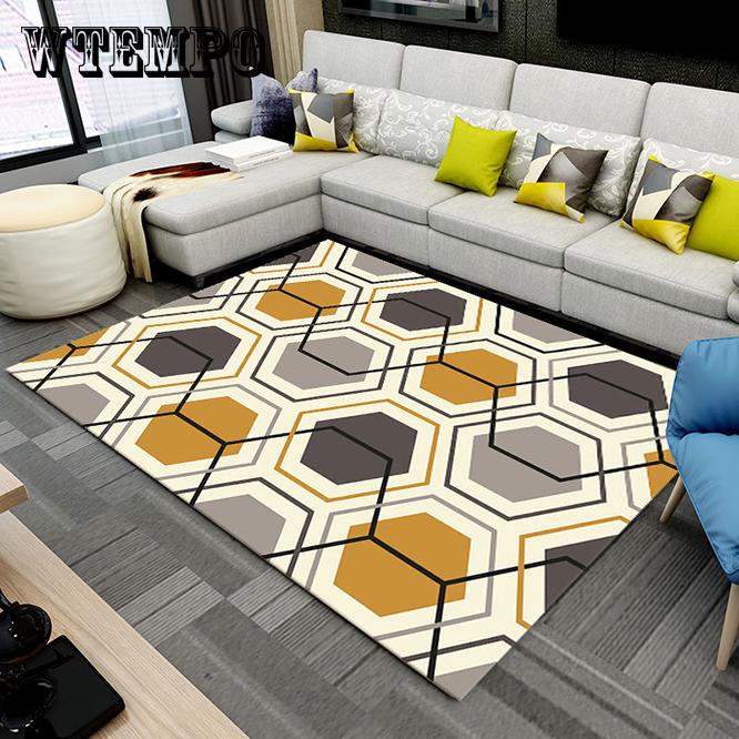 Geometric Print Non Slip Microfiber Washable Long Runner Mat Floor Mat Rugs Hallway Carpets